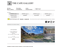 Tablet Screenshot of capegallery.co.za